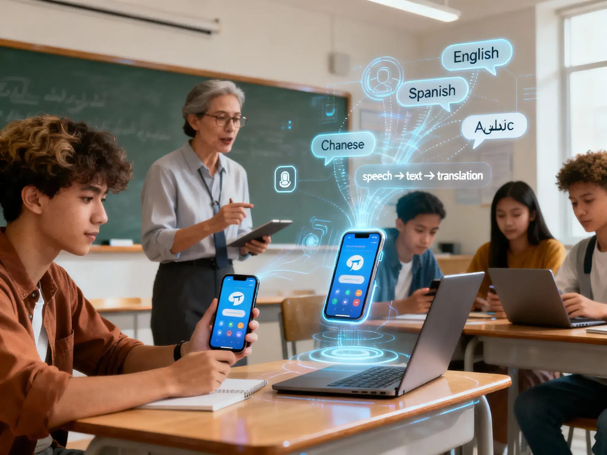 Translate Telegram audio AI