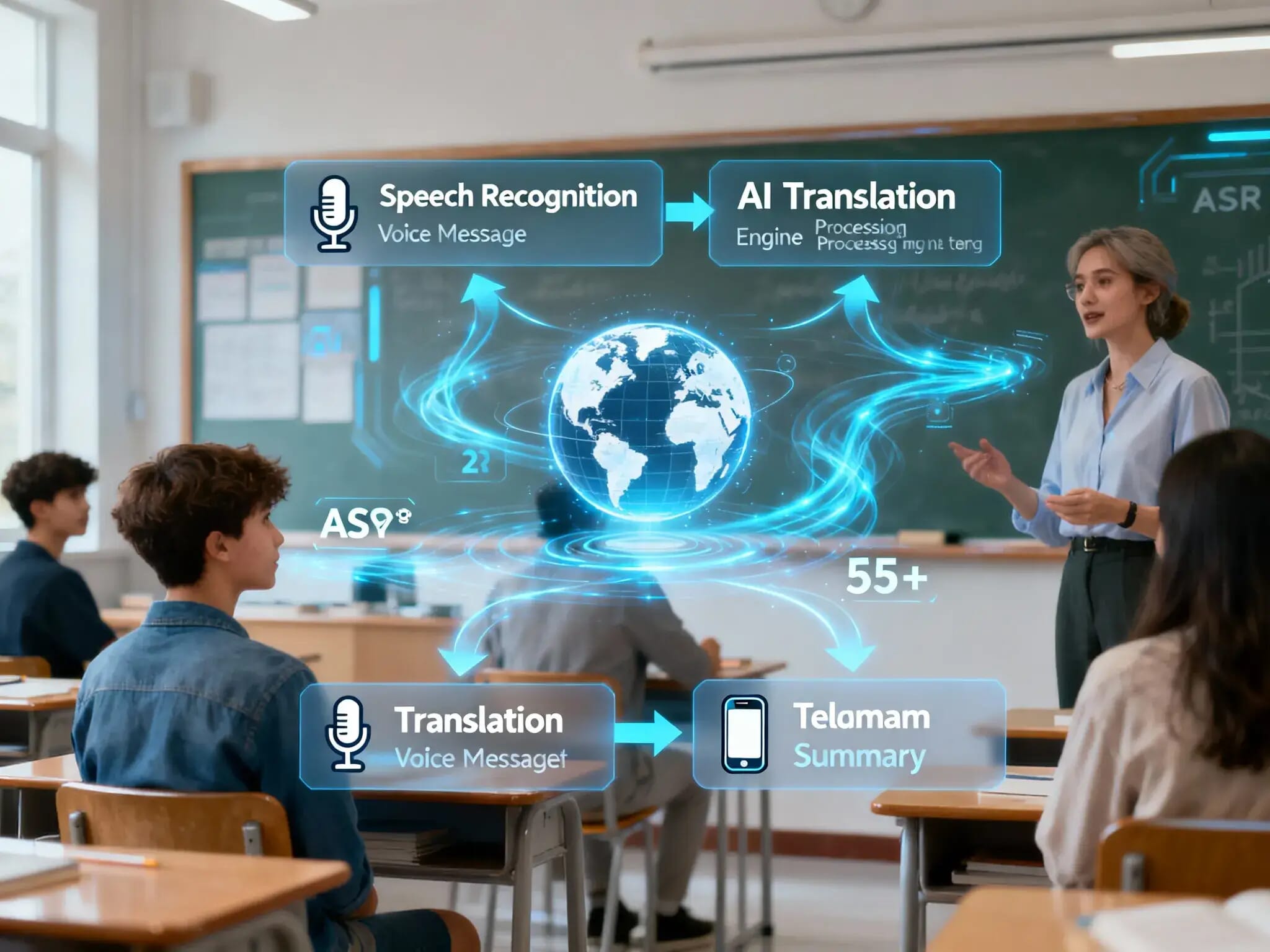 Translate Telegram audio AI 2